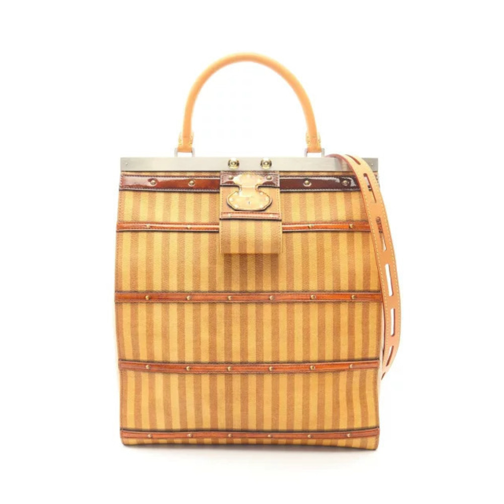 Louis Vuitton Crown Frame Transformed Tote Bag Canvas Leather Brown